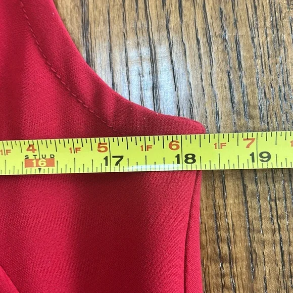 GAP Red V-Neck Dress: Size Small - Picture 7 of 10